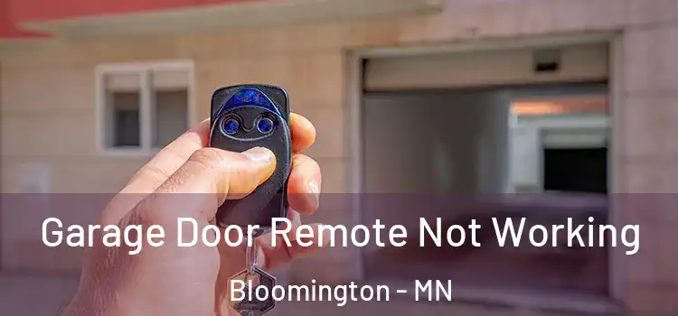  Garage Door Remote Not Working Bloomington - MN